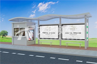 [20.4.13]甘肅省定制帶崗亭款公交候車亭裝車發(fā)貨